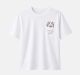 Ynot? T-shirt donna bianca con taschino e criceto