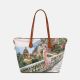 Ynot? Borsa Shopping Medium Yes Bag Stampa Città